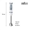 Braun MultiQuick 5 MQ5245WH, Hand Blender, 21 Speeds and Turbo Function, SplashControl Technology, Powerbell Plus, Easy-Click, Includes 600 ml Measuring Jug, 1000 W, White - Image 4