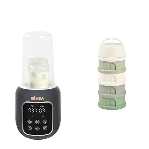 BÉABA, 1 bottle warmer/steriliser and 1 measuring box, multi-function milk heater: 5 modes, bain-marie, small pot warmers, defrosting, quick mode, sterilisation mode, multi milk - Image 2