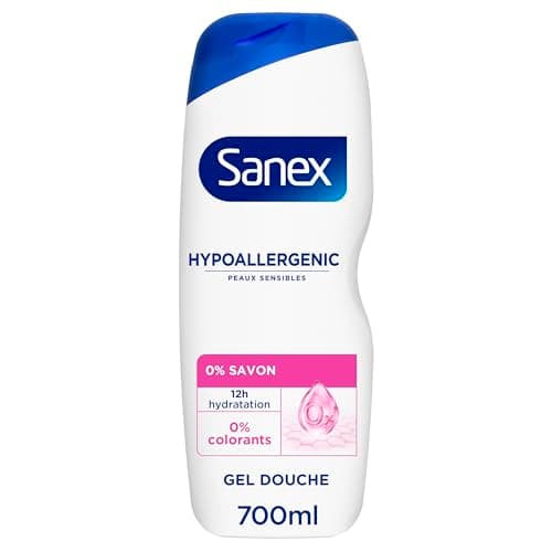 SANEX - Gel Douche Derma Care - Hypoallergénique - 12h d'Hydratation - Peaux Sensibles - 700ml - Image 3