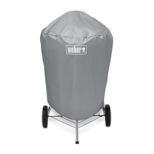 Weber 57 cm Charcoal BBQ Cover with Straps and Fixing Straps, Grey, 58.5 x 72.5 x 91 cm - Image 2