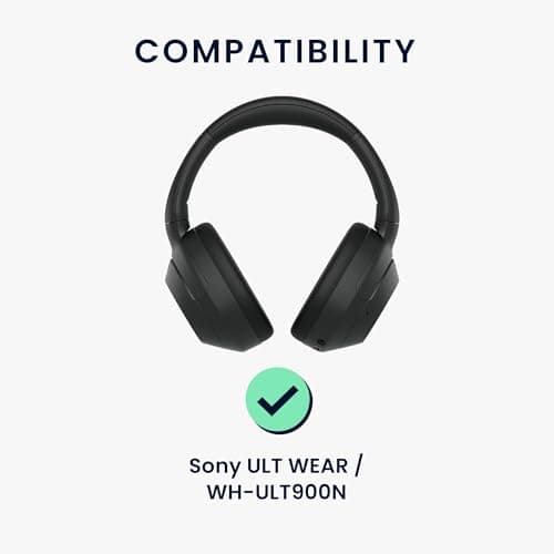kwmobile Headband Case and Cushion Cover Compatible with Sony ULT Wear/WH-ULT900N – Silicone Protection Headband and Ear Pads – Beige - Image 7