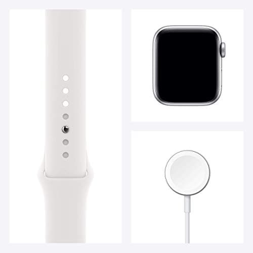 Apple Watch Series 6 (GPS + Cellular, 40MM) Silver Stainless Steel Case with White Sport Strap (Refurbished) - Image 7