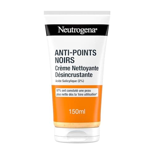 Neutrogena – Crème Nettoyante Désincrustante Anti-Points Noirs (tube de 150 ml) – Nettoyant pour le visage à l'acide salicylique (2%) - Image 2