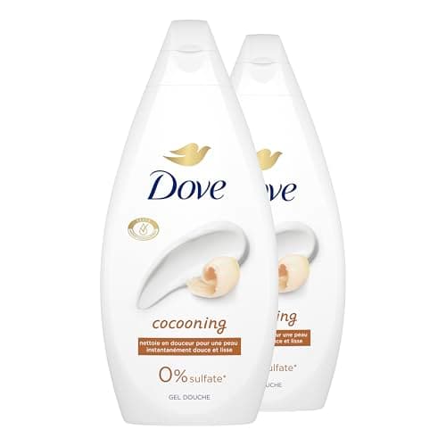 DOVE - Gel Douche - Essentiel Cocooning - Nettoie en douceur et adoucit la peau - Testé dermatologiquement - 0% Sulfate (lot promo de 2x 450ml) - Image 3