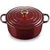 Le Creuset Garnet, 21177289494441 Enamelled Cast Iron Signature Casserole Dish with Lid, Ø 28 cm, Round, 6.7 L, 6.1 kg, Garnet - Image 2