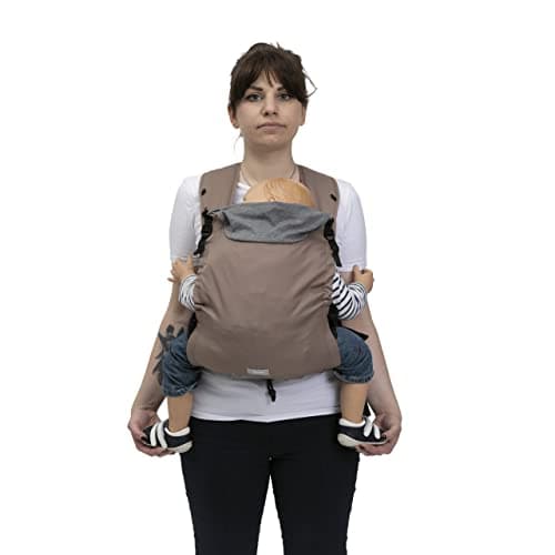 Chicco Skin Fit, Ergonomic and physiological baby carrier, Infants from 0 months to 9 kg, Adjustable, safe for baby's hips, padded cross straps, Abdominal belt, Hood - Image 6