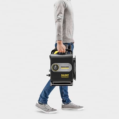 Kärcher K Silent Anniversary Edition pressure washer, max. pressure 130 bar, max. flow rate 420 l/h, extremely quiet, with eco!Booster for effective cleaning, black - Image 4