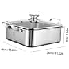 SMASOLO Cocotte à Hot Pot Chinois Double Compartiment Acier Inox avec Couvercle Casserole Épaisse pour Réunions Familiales et Usage Commercial - Image 3