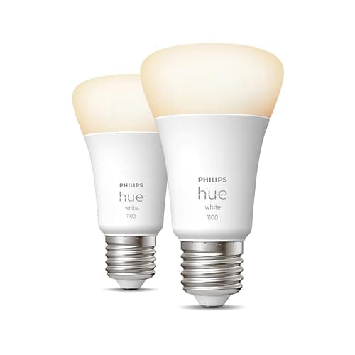 Philips Hue White, ampoule LED connectée E27, Equivalent 75W, 1100 lumen, Compatible Bluetooth, Pack de 2, fonctionne avec Alexa, Google Assistant et Apple Homekit, ancienne génération - Image 4
