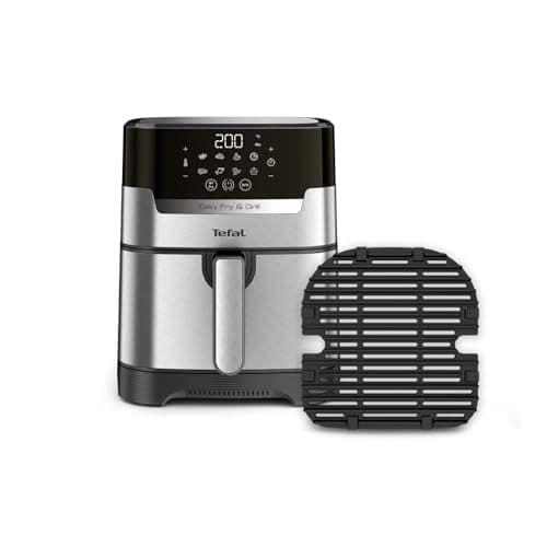 Tefal EY505D Easy Fry & Grill Deluxe Hot Air Fryer, 2-in-1 Technology (Hot Air Fryer and Grill), 4.2 Litre Capacity, 8 Automatic Programs, Timer, Stainless Steel - Image 2