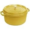 STAUB Enamelled Cast Iron Casserole Dish with Lid, Suitable for All Heat Sources Including Induction, 4 People, Round, 24 cm, 3.70 L, 4.7 kg, Lemon - Image 2