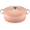 Le Creuset Signature Enameled Cast Iron Oval Dutch Oven, 6.75-Quart, Peach - Image 2