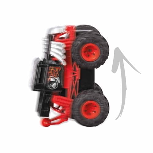 Hot Wheels - Mondo Motors - Remote Control Car - Monster Truck - Bone Shaker - Demo Derby - Race Ace - Tiger Shark - 12 cm - All-Terrain - Wheelies - Children's Toy - 3 Years and Up - 63683 - Image 3