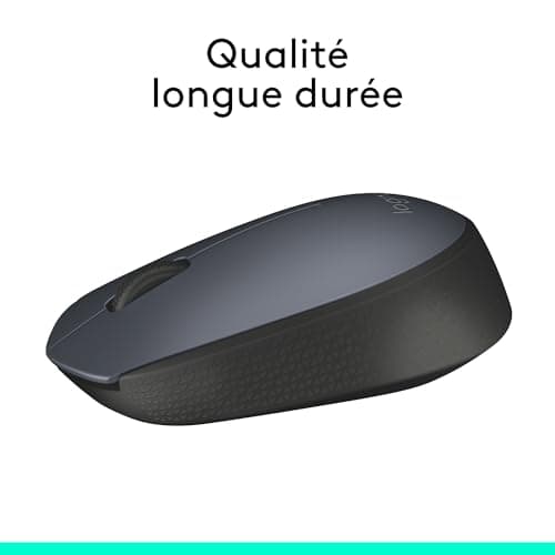 Logitech M170 2.4GHz Wireless Mouse with Nano Receiver, Optical Tracking, Long-Life Battery 12 Months, Ambidextrous, Compatible with PC/Mac/Laptop - Grey Black - Image 7
