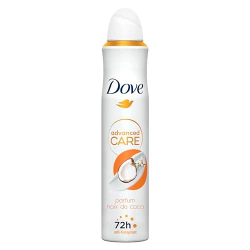 DOVE - Déodorant Femme Advanced Care Noix de coco et fleur de jasmin - Spray Anti-transpirant - Soin des aisselles quotidien - 72h de protection - 1200ml (6x200ml) - Image 3