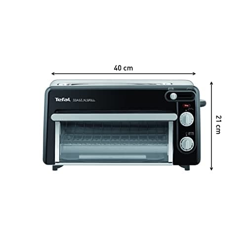 Tefal 2-in-1 Toaster & Mini Oven, Stainless Steel, Long Toaster Slot with Lid, 6 Levels of Browning, Grill Temperature up to 210°C, Toast N Grill TL600810 - Image 4