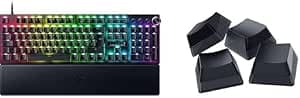 Razer Huntsman V3 Pro (Switches Analog) + Phantom Keycap-Set – e-Sport Optical Gamer Keyboard – Snap Tap – Quick Release (PBT Doubleshot Keys) AZERTY Keyboard | Black