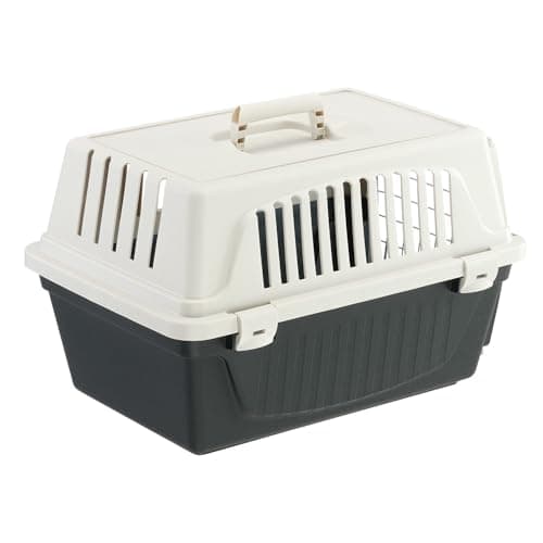 Ferplast Transport Basket for Cats and Dogs up to 5 kg, Laminated Iron Door, 32.5 x 48 x H 29 cm, Black - Image 8