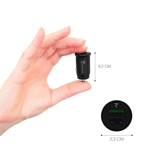 USB Car Charger - Dual USB Type-C and USB Type-A Input for Mobile Phones, Smartphones, Car Electronics Accessory, Charging Adapter, 2 USB Sockets, Cigarette Lighter Socket - Image 5