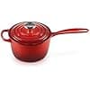 Le Creuset Signature Enamelled Cast Iron Saucepan with Heat Resistant Handle and Lid, 16 cm, 1.2 L, Cherry, 21181160602430 - Image 2