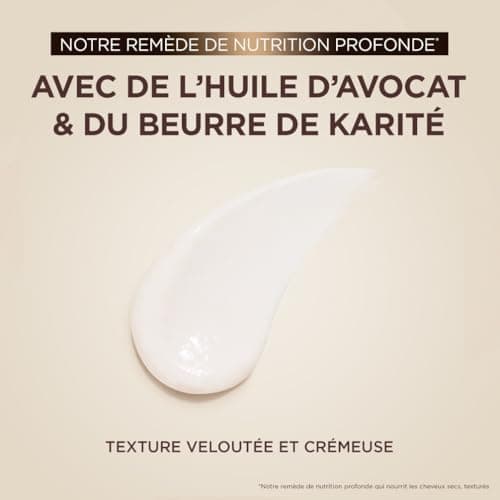 Garnier Ultra Doux - Après-Shampooing pour Cheveux Secs, Bouclés à Crépus - À l'Huile d'Avocat et Beurre de Karité - Texture Crémeuse et Onctueuse - 360 ml - Homme & Femme - Image 6