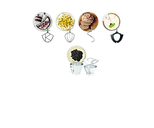 Kenwood KVC85.004.BK Titanium Chef Baker Robot pâtissier, 4 accessoires pour pétrir, fouetter et mélanger, bols de 5L et 3,5L, couvercle anti-éclaboussures - Image 7