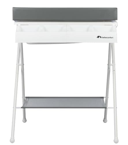 Bébé Confort Bellis 2-in-1 Bath and Changing Table for Babies 0-12 Months (Max. 11 kg), Compact Folding, Easy Storage, Multiple Storage Compartments, Mineral Grey - Image 8