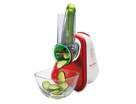 Moulinex Electric Vegetable Slicer, 3-in-1 Grater, Easy Colour Cone System, Wide Chutter, Dishwasher Safe Removable Parts, Fresh Express Red DJ753510 - Image 5
