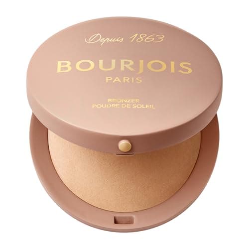 Bourjois Maxi Boîte Ronde Poudre de Soleil, 001 Clair, Fini mat doux, Formule Vegan, Poudre bronzante facile à estomper, Pour un effet sunkissed et un contour précis, Tenue longue durée. - Image 4