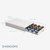 Navaris Coffee Capsule Drawer – Pod Holder for Nespresso Vertuo Coffee Machine – Dispenser Pod Holder for Vertuo Capsules 43 x 23.5 x 5.8 cm - Image 4