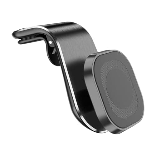 Magnetic Car Phone Holder, Magnetic L Shape Cell Phone Holder, Magnetic Phone Holder for Mobile Phone Car Parts (Black Plastic) - Image 2