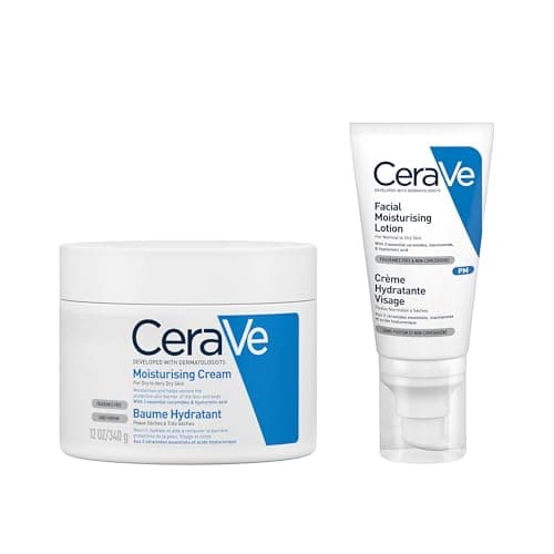 CeraVe Evening Moisturizing Routine for Dry Skin, Body & Face with Hyaluronic Acid - Image 3