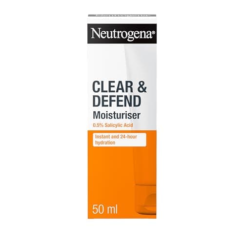 Neutrogena Spot Controlling 0.5% Salicylic Acid Hydrating Cream (1 x 50ml) Moisturizing Face Cream for Acne Prone Skin, Oil-Free Moisturizer - Image 2