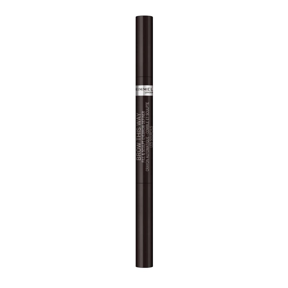 Rimmel Brow this Way Fill & Sculpt Eyebrow Brush Soft Black 04 - Image 1