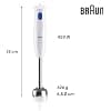 Braun MultiQuick 1 MQ10.201MWH, Lightweight Blender with EasyTwist Technology, 1 Speed Hand Blender, 350 ml Chopper and 600 ml Beaker Included, 450 W, White - Image 4