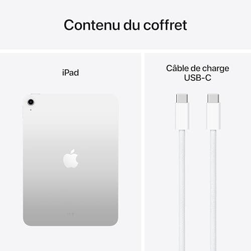 Apple iPad with A16 Chip: 11-inch Liquid Retina Display, 256GB, Wi-Fi 6, 12MP Front/Rear Cameras, Touch ID, One-Day Battery Life - Silver - Image 7