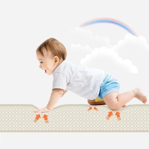 Mamabrum Double Sided Foldable Baby Foam Play Mat – 180 x 120 x 1 cm, Children's Play Mat, Exotic Elephants/Soft Grey, Non-Slip, Waterproof - Image 8