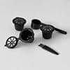 Fackelmann 42235 Set of Reusable Nespresso Capsules, Pods and Accessories for Coffee Machines, Black Plastic, 3.8 x 2.8 cm - Image 5