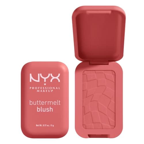 NYX PROFESSIONAL MAKEUP - Powder blush, enriched with mango butter, almond butter & shea butter - Melting texture - Vegan formula - Buttermelt Blush, Shade: Feeling Butta - Image 2