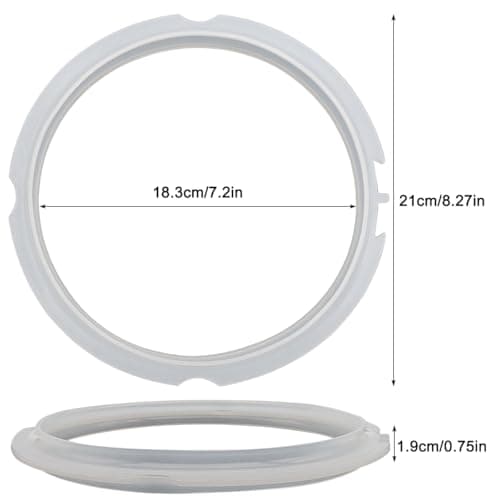 1 Pcs Mini Instant Pot Sealing Ring 3 Liter Instant Pot Sealing Ring Replacement Silicone Seal Ring for 3 Liter Electric Pressure Cooker, Clear - Image 3