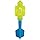 Nerf Dog Vortex Ball with Squeaker Strong, 12 Inch Durable Interactive Fetch Toy for Dogs, Light Blue/Green - Image 6