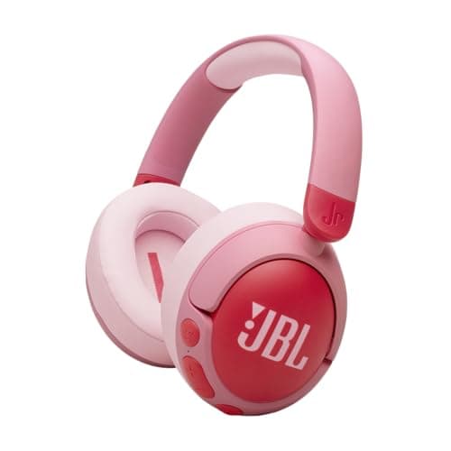 JBL Junior 470 NC, Casque Supra-auriculaire sans Fil Bluetooth pour Enfants, Réduction Active du Bruit, Micro intégré, 50 h d'autonomie, JBL Safe Sound, limiteur de Volume, Set d'autocollants, Rose - Image 3