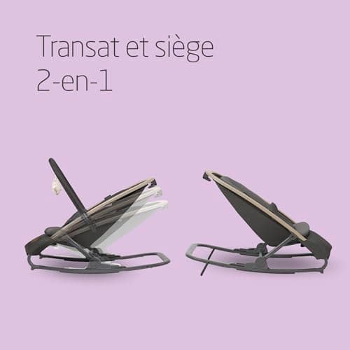 Maxi-Cosi Kori 2-in-1 Baby Bouncer with Toy Arch, 0-2 Years, Up to 15 kg, Baby Bouncer, 3 Reclining Positions, Lightweight & Compact, Easy to Install Harness, Eco Care, Beyond Graphite - Image 3
