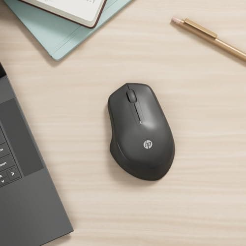 HP - PC Silent 280M Wireless Mouse, Blue LED Technology, Noise Reduction up to 90%, 3 Buttons and Sliding Wheel, Ergonomic Design, Nano Receiver Included, Modern Design, Blue - Image 4