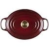 Le Creuset Garnet, 211782994441 Signature Enamelled Cast Iron Casserole Dish with Lid, 29 cm, Oval, 4.7 L, 4.7 kg, Garnet, 21178299494441 - Image 5