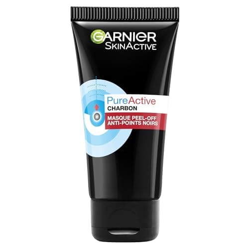 GARNIER Skin Active - Masque Peel-Off Anti-Points Noirs - Réduit les Pores & les Impuretés - Charbon & Acide Salicylique - Vegan & Cruelty Free - Zone T - Peaux Grasses à Imperfections - 50 ml - Image 3