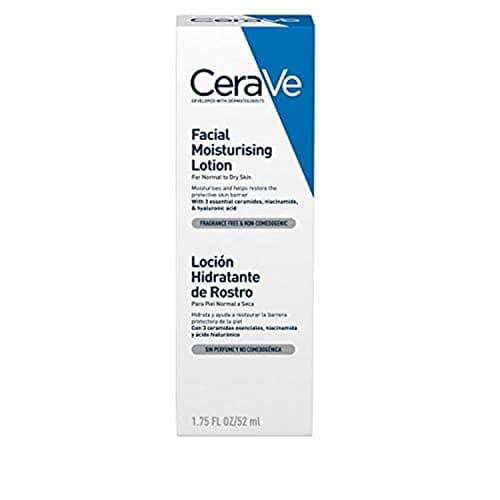 CeraVe Soins Crème Hydratante Visage Peaux Normales à Sèches 52ml pour Peau Normale, Peau Sèche à Très Sèche - Image 2