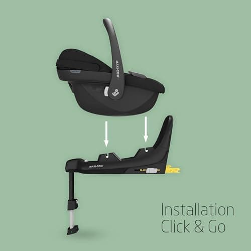 Maxi-Cosi Pebble S i-Size, Baby Car Seat, 0-15 Months, 0-13 kg, 40-83 cm, Isofix Lightweight Car Seat, Click & Go Installation, G-CELL Side Shock Protection, Reducer Cushion, Tonal Black - Image 4