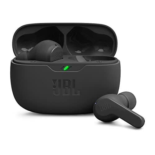 JBL Wave Beam, Écouteurs Intra-Auriculaires sans Fil, Résistance à l'Eau IP54 et IPX2, Appels Mains Libres et Batterie à Autonomie de 32 heures, en Noir - Image 2