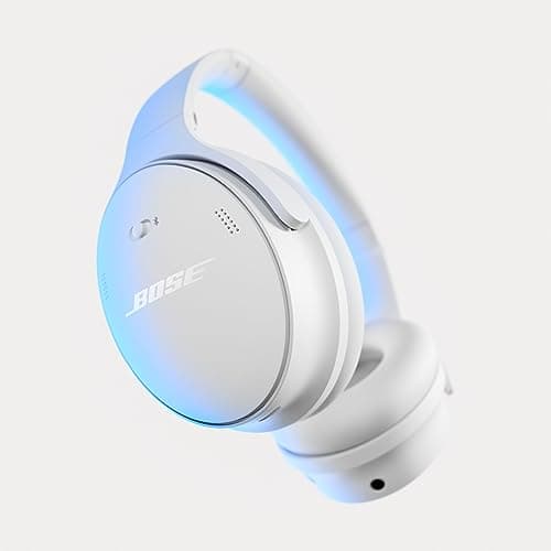 Bose QuietComfort Headphones, Casque sans fil immersif à réduction de bruit, Casque supra-aural Bluetooth avec micro intégré d’une autonomie allant jusqu’à 24 heures, Blanc Nuage - Image 3